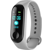 Bratara Fitness iUni N3C, Display OLED 0.96 inch, Bluetooth, Pedometru, Notificari, Gri